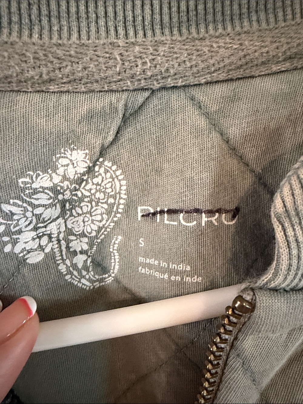Anthropologie Pilcro Quilted Grey Bomber Jacket - Picture 7 of 11